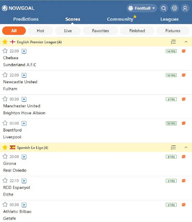 Tỷ số trực tiếp & diễn biến – Cập nhật từng phút Tỷ số trực tiếp & diễn biến – Cập nhật từng phút